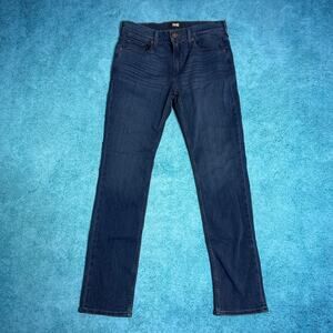 Paige Jeans Men’s Size 31 Blue Federal Slim Straight Dark Wash Stretch Denim